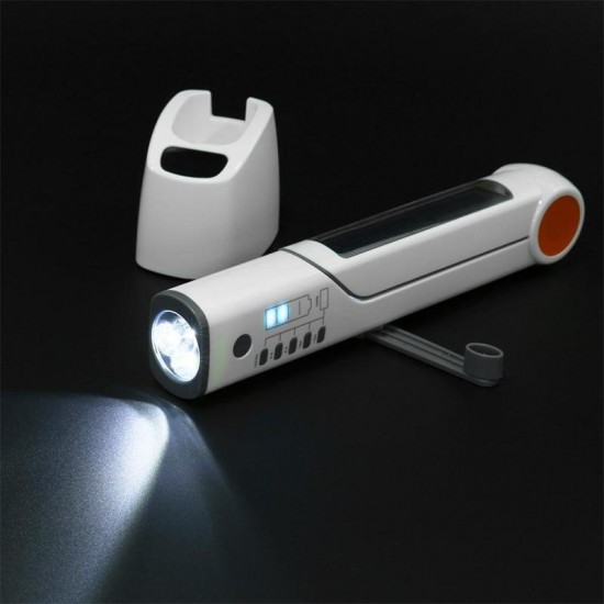 MT02 Multi-function Eye Protection Lamp Signal Flashlight Radio Power Bank