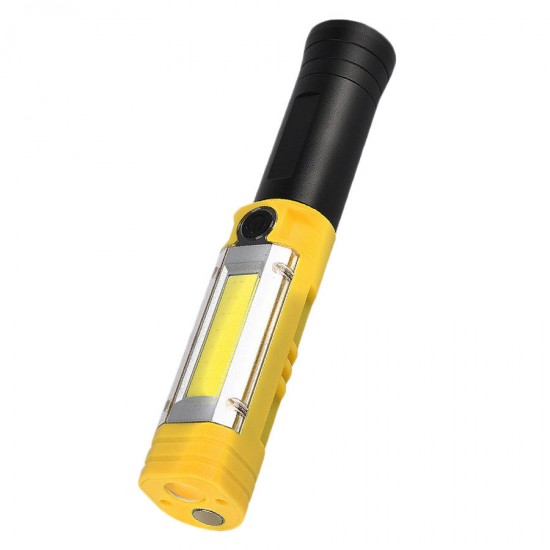 TG-S163 T6+COB 4Modes 500LM Front & Side Work Light Multifunction Magnetic Tail Flashlight AA