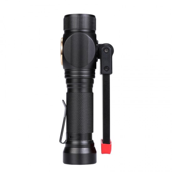 W550 LED+COB 7Modes 360°+180° Foldable Head Magnetic Tail USB Rechargeable Flashlight