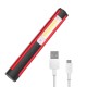 WL03 Work Light 1SMD+16COB+8LED Red Light 4 Modes USB Rechargeable Outdoor Multifunctional Flashlight Emergency Light Camping Light with Magnet