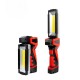 White COB/Red COB+LED 800Lumen 5Modes USB Rechargeable LED Flashlight Outdoor Magnetic Work Light Emergency Light