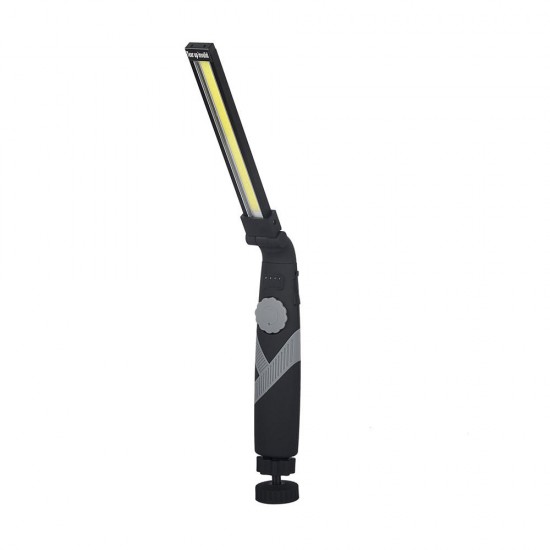 ZY12 360Degree Rotation Folding USB Rechargeable COB Emergency Worklight with Magnetic Flashlight Work Light