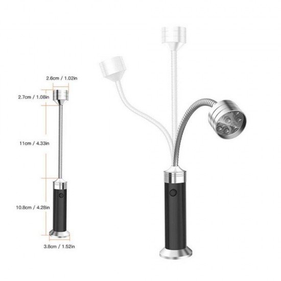 2PCS BBQ Grill Light Magnetic Base LED Flashlight 360° Adjustable Gooseneck Work Light Camping Barbecue Hunting 2PCS BBQ Grill Light Magnetic Base LED Flashlight 360° Adjustable Gooseneck Work Light Camping Barbecue Hunting