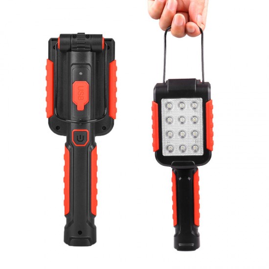 6035 9xLED 3Modes 180° Rotating Flashlight USB Rechargeable Magnetic Work Light AAA 6035 9xLED 3Modes 180° Rotating Flashlight USB Rechargeable Magnetic Work Light AAA
