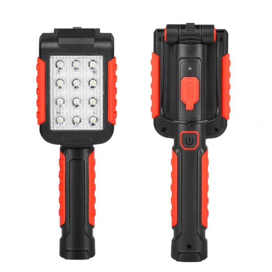 6035 9xLED 3Modes 180° Rotating Flashlight USB Rechargeable Magnetic Work Light AAA 6035 9xLED 3Modes 180° Rotating Flashlight USB Rechargeable Magnetic Work Light AAA