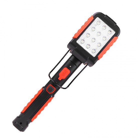 6035 9xLED 3Modes 180° Rotating Flashlight USB Rechargeable Magnetic Work Light AAA 6035 9xLED 3Modes 180° Rotating Flashlight USB Rechargeable Magnetic Work Light AAA
