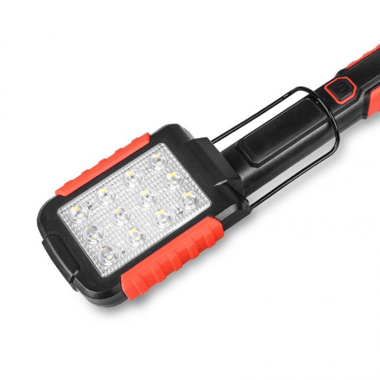 6035 9xLED 3Modes 180° Rotating Flashlight USB Rechargeable Magnetic Work Light AAA 6035 9xLED 3Modes 180° Rotating Flashlight USB Rechargeable Magnetic Work Light AAA