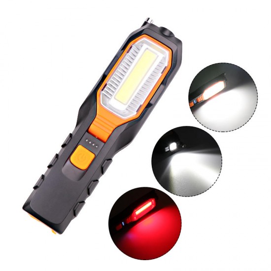 6302B COB + LED 4 Modes 90° Rotating Head Flashlight USB Rechargeable Work Light 6302B COB + LED 4 Modes 90° Rotating Head Flashlight USB Rechargeable Work Light
