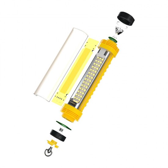X6 XPG+COB Type-C USB Rechargeable LED Flashlight Double Magnet Hang Hook Work Lamp Charging Light
