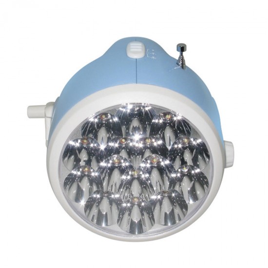 XLN-702 15 x LEDs Multifunction Hand Crank Dynamo AM/FM Radio Rechargeable Emergency Flashlight