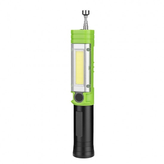 COB LED Aluminum Alloy Work Light Telescopic Magnet Screw Picker Repair Multifunction Flashlight