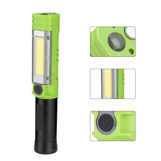 COB LED Aluminum Alloy Work Light Telescopic Magnet Screw Picker Repair Multifunction Flashlight