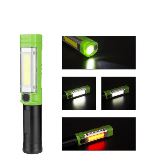 COB LED Aluminum Alloy Work Light Telescopic Magnet Screw Picker Repair Multifunction Flashlight