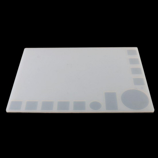 35x25cm Transparent Heat Resistant Silicone Pad Desk Mat Maintenance Platform Heat Insulation BGA Soldering Repair Station