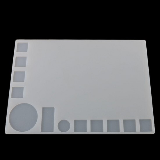 35x25cm Transparent Heat Resistant Silicone Pad Desk Mat Maintenance Platform Heat Insulation BGA Soldering Repair Station