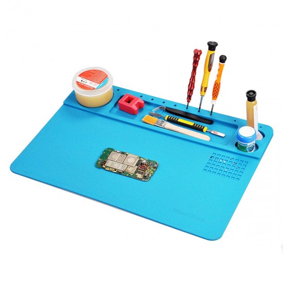 38x36cm Soldering Mat Phone Repair Desk Pad Maintenance Station Heat Insulation