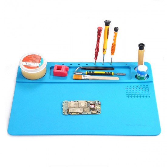 38x36cm Soldering Mat Phone Repair Desk Pad Maintenance Station Heat Insulation