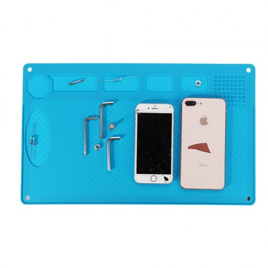 48x36cm Silicone Pad Desk Work Mat Heat Insulation Maintenance Platform BGA PCB Soldering Repair Tool Pad 48x36cm Silicone Pad Desk Work Mat Heat Insulation Maintenance Platform BGA PCB Soldering Repair Tool Pad