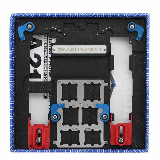 A21 Motherboard Clamps High Temperature Main Logic Board PCB Fixture Holder for iPhone 5S 6 6S 7 8 Plus Fix Repair Mold Tool