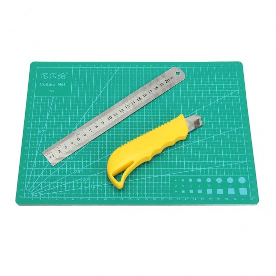 A4 Cutting Craft Mat Double-sided Non Slip Printed Grid Quality Cutting Soldering Practice Board 22cm*30cm