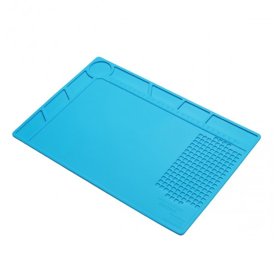 Anti Static Heat Insulation Silicone Pad Platform 34*23CM with Screw Positioning