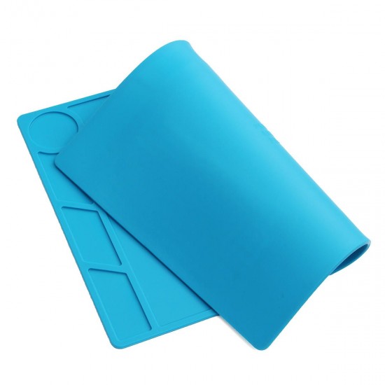 Anti Static Heat Insulation Silicone Pad Platform 34*23CM with Screw Positioning