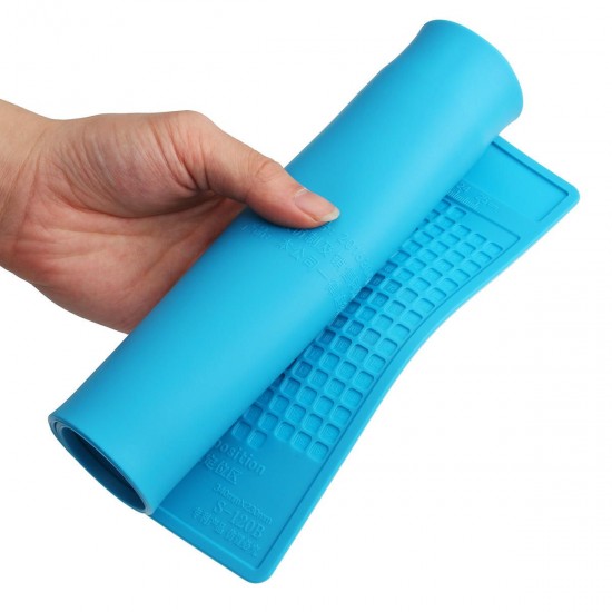 Anti Static Heat Insulation Silicone Pad Platform 34*23CM with Screw Positioning