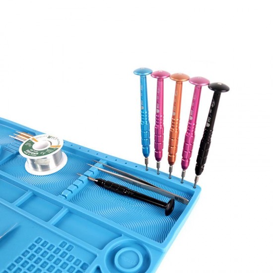 S-180A1 550x350mm Anti-static Mat Heat Insulation Soldering Mobile Phone Repair Pad Work Table with Magnetic Parts Adsorption S-180A1 550x350mm Anti-static Mat Heat Insulation Soldering Mobile Phone Repair Pad Work Table with Magnetic Parts Adsorption