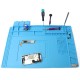 45x30cm Magnetic Heat Insulation Silicone Pad Desk Mat Maintenance Platform with Magnetic Section for BGA Soldering Repair Station