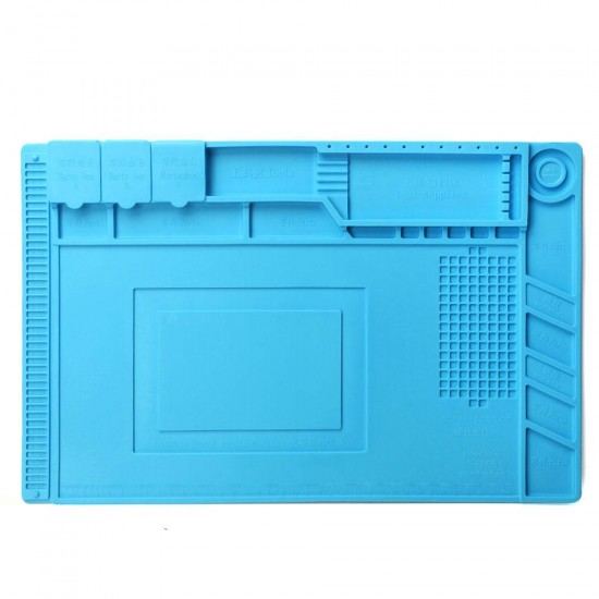 45x30cm Magnetic Heat Insulation Silicone Pad Desk Mat Maintenance Platform with Magnetic Section for BGA Soldering Repair Station 45x30cm Magnetic Heat Insulation Silicone Pad Desk Mat Maintenance Platform with Magnetic Section for BGA Soldering Repair Station
