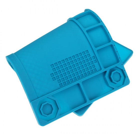 Heat-resistant Soldering Mat Heat Gun BGA Solder Insulation Silicone Pad Maintenance Platform With Magnetic Adsorption Point