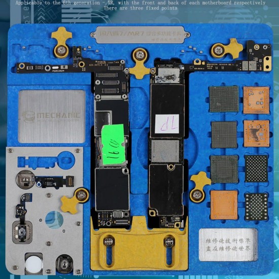 MR7 Double-layer Motherboard PCB Fixture Fingerprint CPU Chip Remove for iPhone A7 A8 A9 A10 A11 A12 NAND PCIE Motherboard