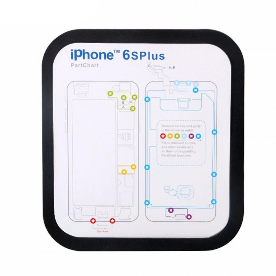 Magnetic Screw Keeper Memory Chart Mat for iPhone 6 6s Plus 7 7 Plus 8 X XS MAX XRTeardown Repair Guide Pad Phone Repair Tools Kit