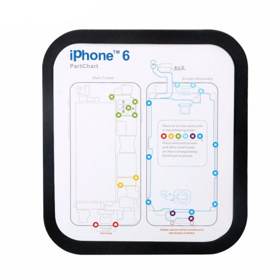 Magnetic Screw Keeper Memory Chart Mat for iPhone 6 6s Plus 7 7 Plus 8 X XS MAX XRTeardown Repair Guide Pad Phone Repair Tools Kit