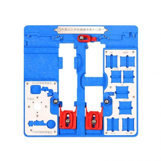 A21+ A22+ PCB Holder Fixture for iPhone XR/8P/8G/7P/7G/6SP/6S/6P/6G/5S/5C A10 A9 A8 A7 CPU Nand Chip Repair Tool