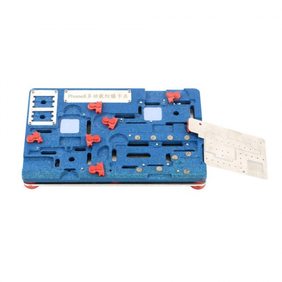 PCB Fixture Logic Board Clamps BGA Repair Tool A11 Motherboard IC Chip Ball Soldering Net Planting Tin Fixture Holder for iPhone X PCB Fixture Logic Board Clamps BGA Repair Tool A11 Motherboard IC Chip Ball Soldering Net Planting Tin Fixture Holder for iPhone X