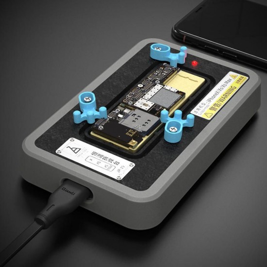 CPU IC Chips Desoldering Station Fast Heating Glue Removing Separator Fixture for iPhone X XS MAX Motherboard CPU IC Chips Desoldering Station Fast Heating Glue Removing Separator Fixture for iPhone X XS MAX Motherboard