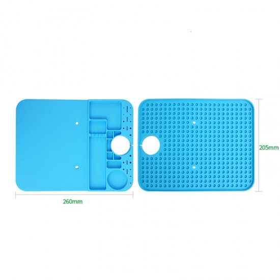 RL-004M Working Heated Mat Microscope Special Maintenance Pad Suitable For All B1 Microscope Base With Parts Storage