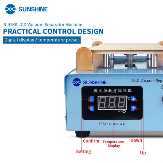 SS-918k Built-in Pump Vacuum Glass LCD Screen Touch Screen Separator Machine Max 8.5 Size Mobilee Phone Disassemble Repair Tool SS-918k Built-in Pump Vacuum Glass LCD Screen Touch Screen Separator Machine Max 8.5 Size Mobilee Phone Disassemble Repair Tool
