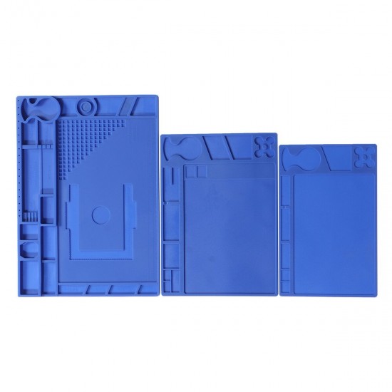 Soldering Mat Phone Repair Desk Pad Maintenance Station Magnetic Heat Insulation Blue Soldering Mat Phone Repair Desk Pad Maintenance Station Magnetic Heat Insulation Blue