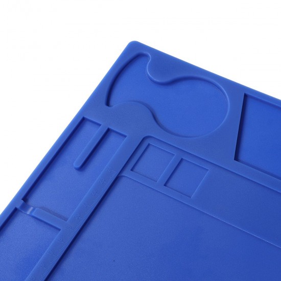 Soldering Mat Phone Repair Desk Pad Maintenance Station Magnetic Heat Insulation Blue Soldering Mat Phone Repair Desk Pad Maintenance Station Magnetic Heat Insulation Blue
