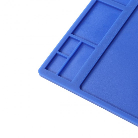 Soldering Mat Phone Repair Desk Pad Maintenance Station Magnetic Heat Insulation Blue Soldering Mat Phone Repair Desk Pad Maintenance Station Magnetic Heat Insulation Blue