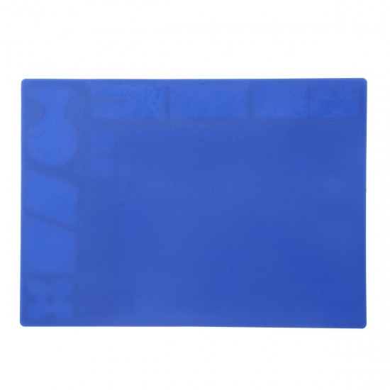 Soldering Mat Phone Repair Desk Pad Maintenance Station Magnetic Heat Insulation Blue Soldering Mat Phone Repair Desk Pad Maintenance Station Magnetic Heat Insulation Blue