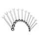 12Pcs 6-19mm Ratchet Wrench Set Ratcheting Spanner Car Repair Tool DIY Open Ring 12Pcs 6-19mm Ratchet Wrench Set Ratcheting Spanner Car Repair Tool DIY Open Ring