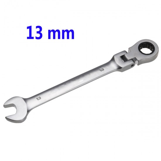 13 mm Flexible Head Wrench Ratchet Metric Spanner Open End and Ring Wrenches Tool