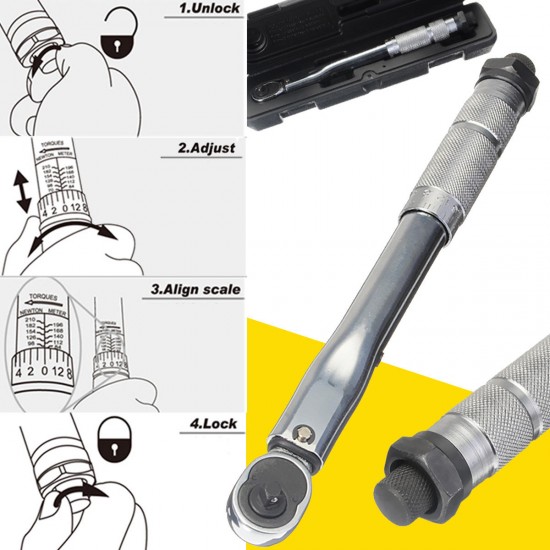 1/4 5-25NM Torque Wrench Adjustable Torque Wrench Hand Spanner For Repairing Tool