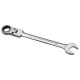22mm Metric Chrome Flexible Head Ratchet Action Wrench Spanner Nut Tool