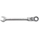 22mm Metric Chrome Flexible Head Ratchet Action Wrench Spanner Nut Tool