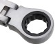 24 mm CR-V Steel Flexible Head Ratchet Wrench Metric Spanner Open End & Ring Wrenches Tool
