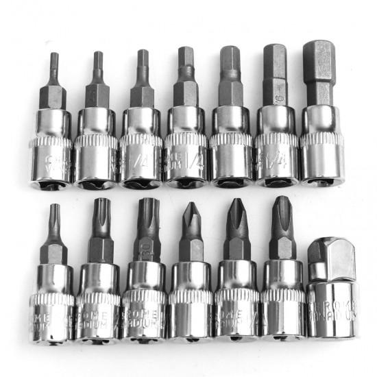 25Pcs Bicycle Bike Torque Wrench 1/4 Inch Torque Wrench Socket Set Kit 2-24Nm 25Pcs Bicycle Bike Torque Wrench 1/4 Inch Torque Wrench Socket Set Kit 2-24Nm